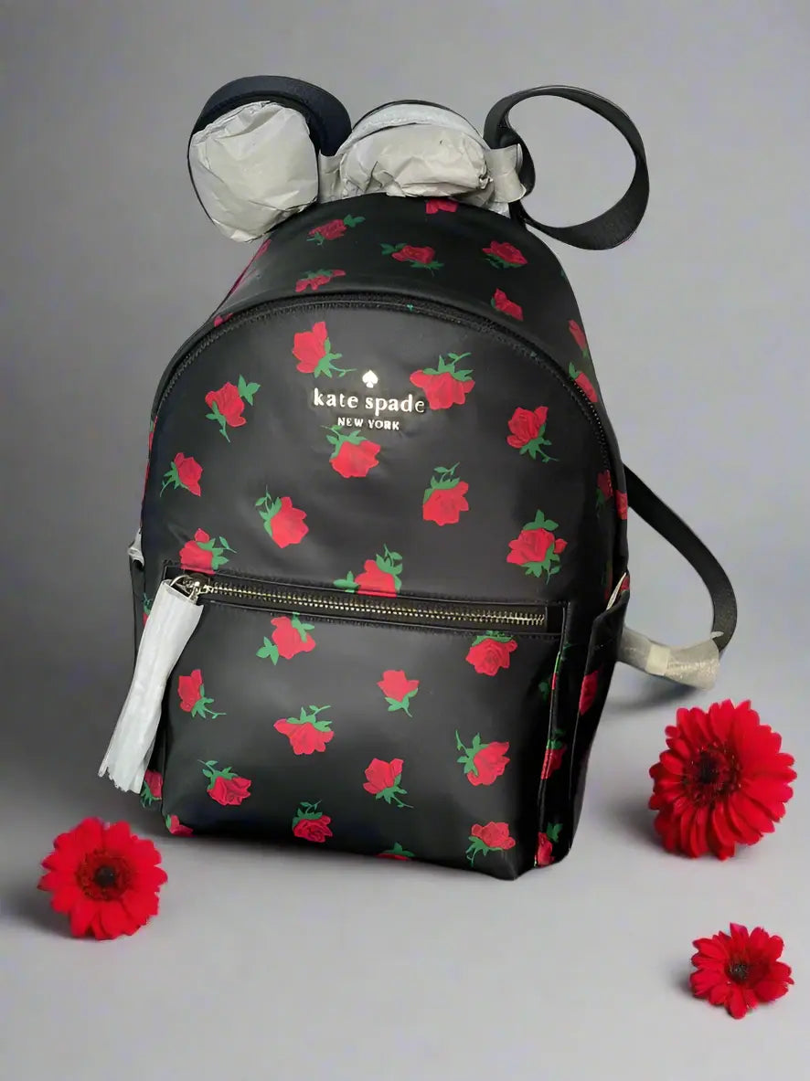 Kate Spade Chelsea Rose Toss Printed Large Backpack Kate Spade Chelsea Rose Toss Printed Large Backpack