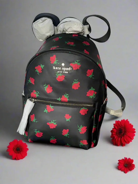 Kate Spade Chelsea Rose Toss Printed Large Backpack