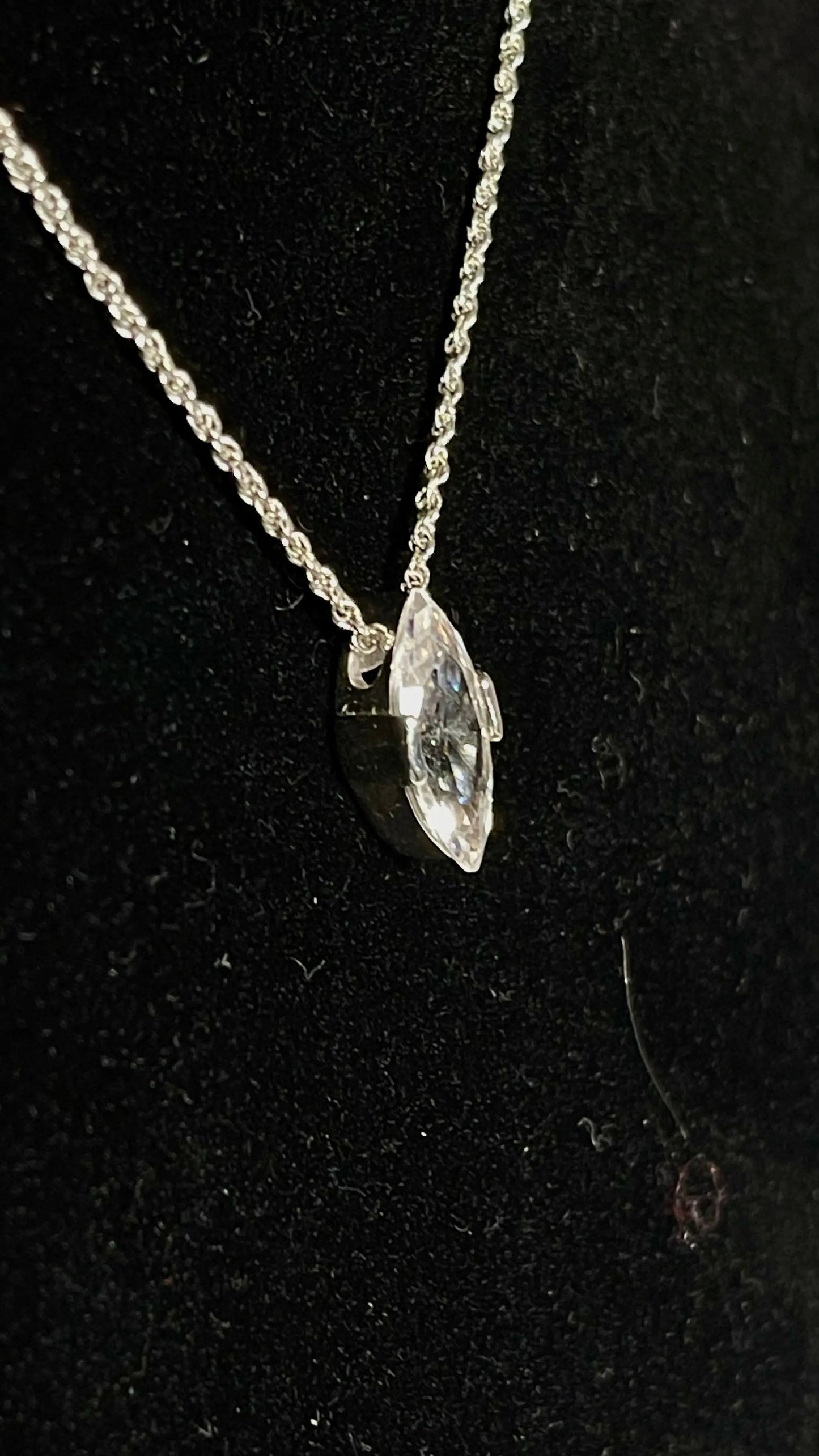 Elevate Your Style with Our Exquisite Marquise Pendant Necklace and Matching earrings