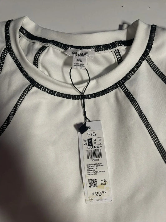 Garage Women’s Contrast Stitching Long Sleeve Shirt