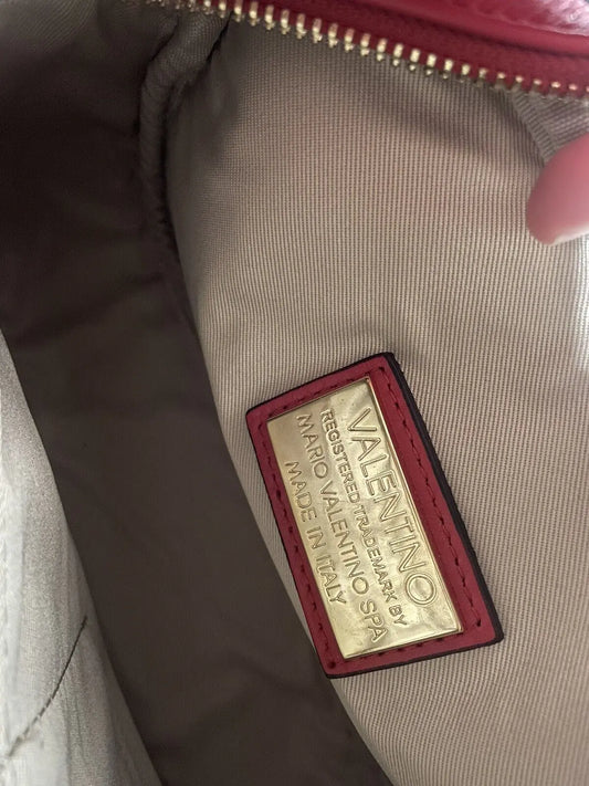 VALENTINO Mia Signature VA9302 Crossbody Bag Lipstick Red Leather MADE IN ITALY