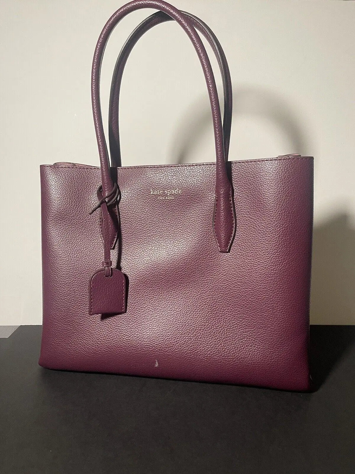 Radiate Elegance with the Kate Spade Eva Medium Satchel - Plum and Pink Perfection!