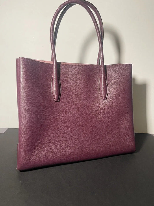 Radiate Elegance with the Kate Spade Eva Medium Satchel - Plum and Pink Perfection!