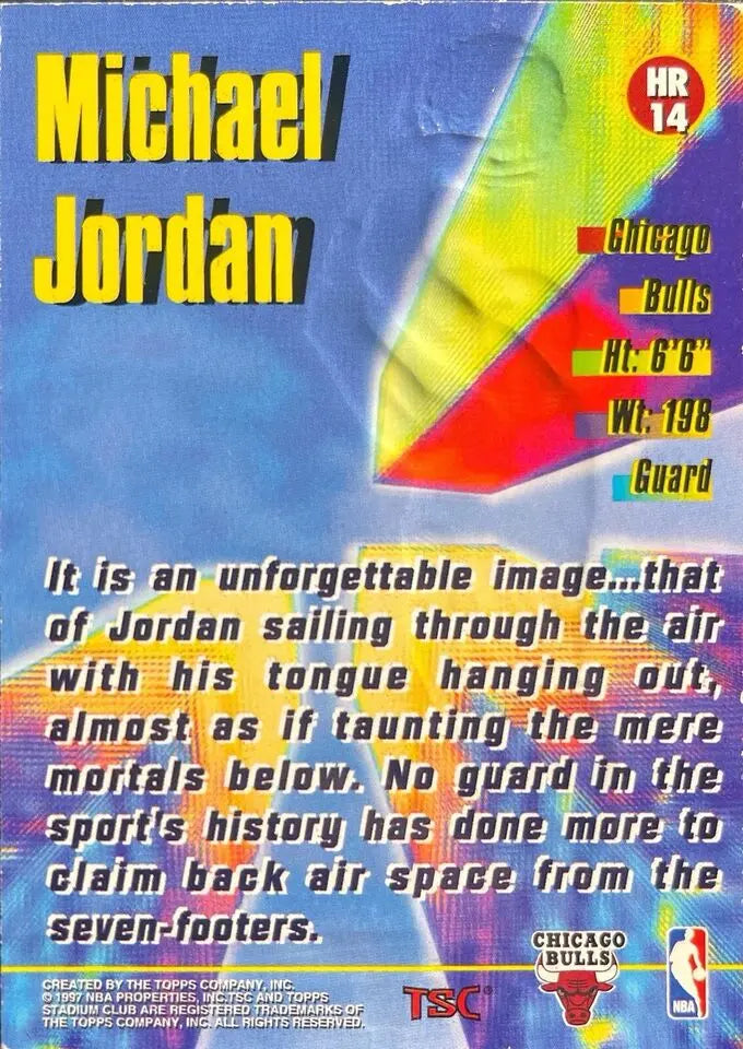Michael Jordan Tops Stadium Club Card