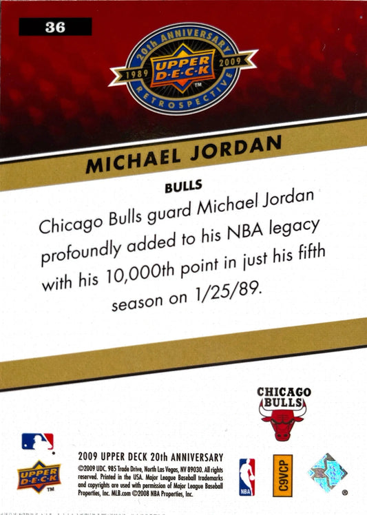 Michael Jordan 2009 Upper Deck 20th Anniversary Retrospective - [Base] #36 - Sports
