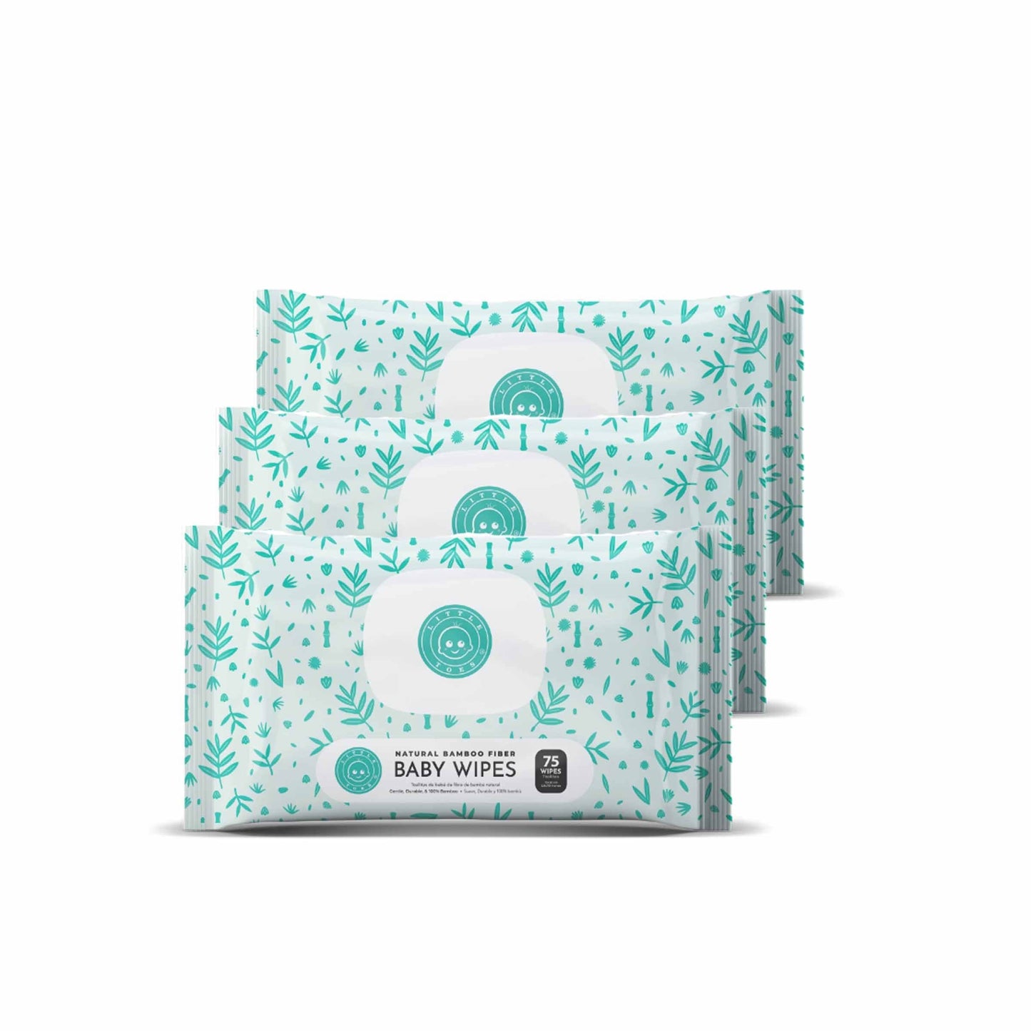 Baby Wipes- 3 Packs of 75 Wipes Yellow Nyx