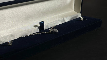 Elevate Your Style with Our Exquisite Marquise Pendant Necklace and Matching earrings