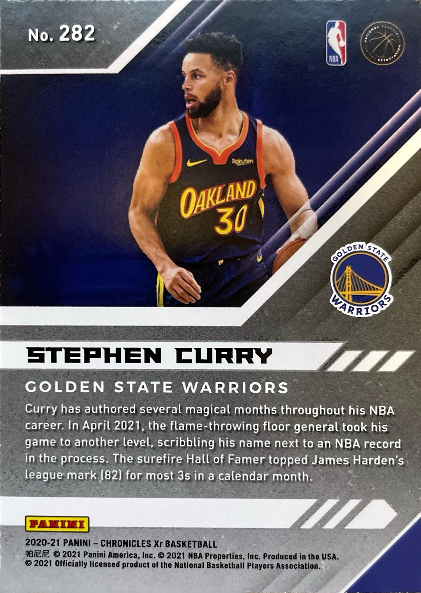 Stephen Curry 2020-21 Panini Chronicles - [Base] #282