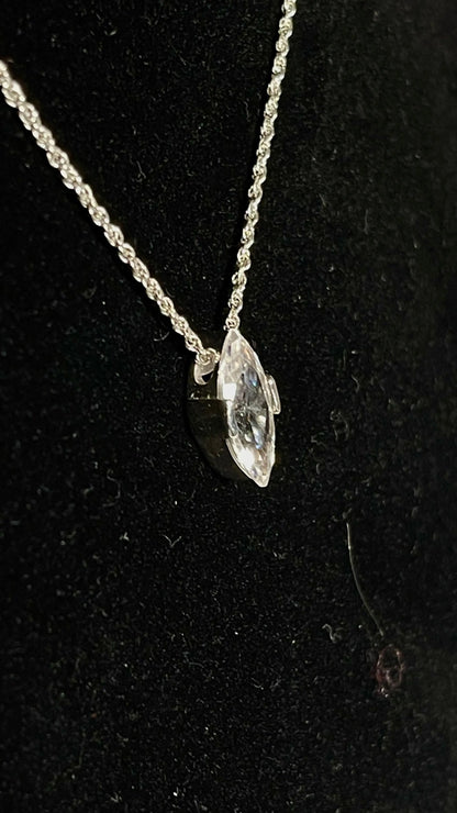 Elevate Your Style with Our Exquisite Marquise Pendant Necklace and Matching earrings