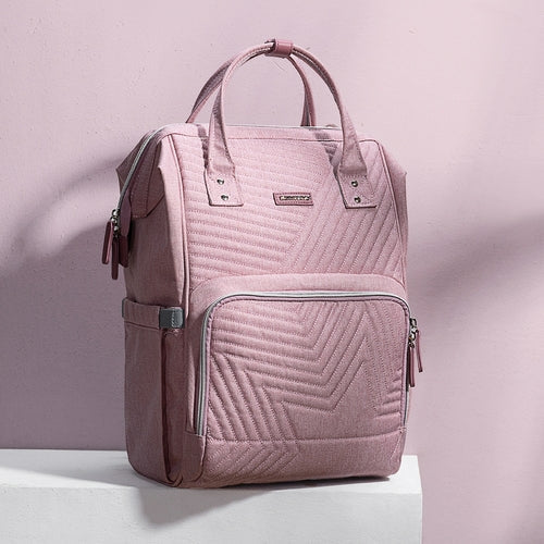 Quilted Diaper Baby Backpack Maroon Chronos