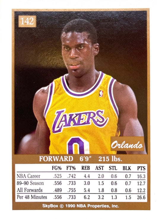 Orlando Woolridge 1990-91 Skybox - [Base] #142