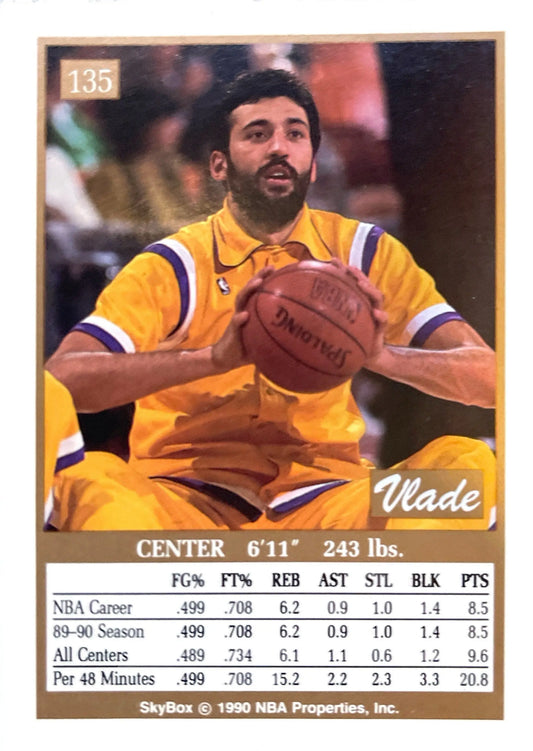 Vlade Divac 1990-91 Skybox - [Base] #135
