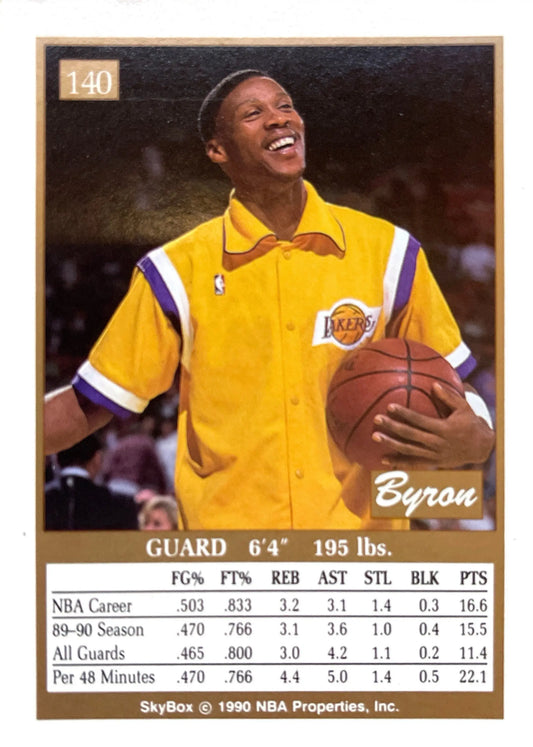 Byron Scott 1990-91 Skybox - [Base] #140