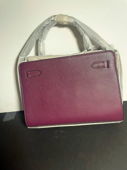 Stunning Purple Coach Lane Carryall - Spacious & Stylish Satchel Bag