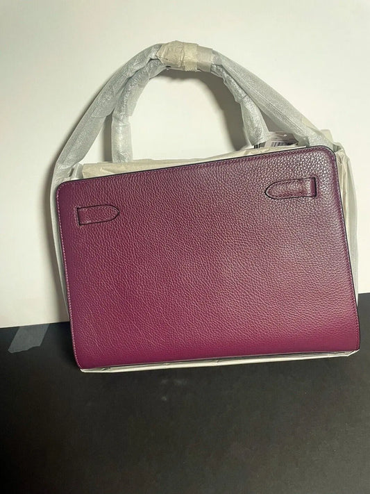 Stunning Purple Coach Lane Carryall - Spacious & Stylish Satchel Bag