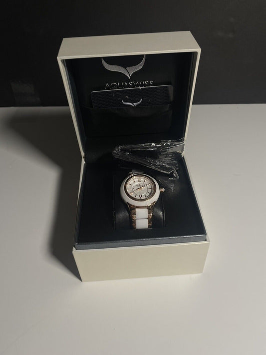 Aquaswiss 18k Rose Gold And Stainless Steel Watch