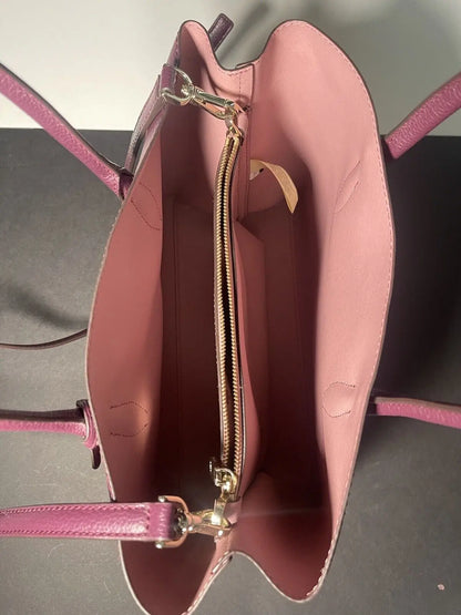 Radiate Elegance with the Kate Spade Eva Medium Satchel - Plum and Pink Perfection!