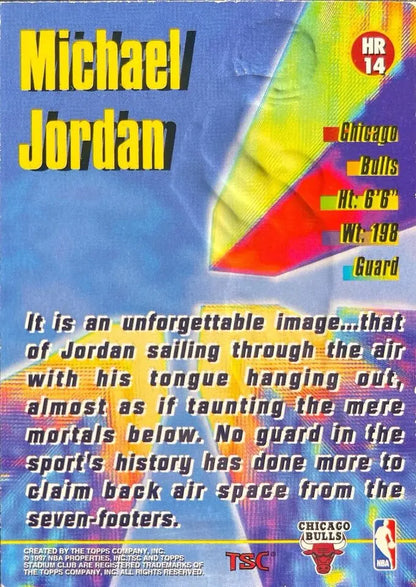 Michael Jordan Tops Stadium Club Card
